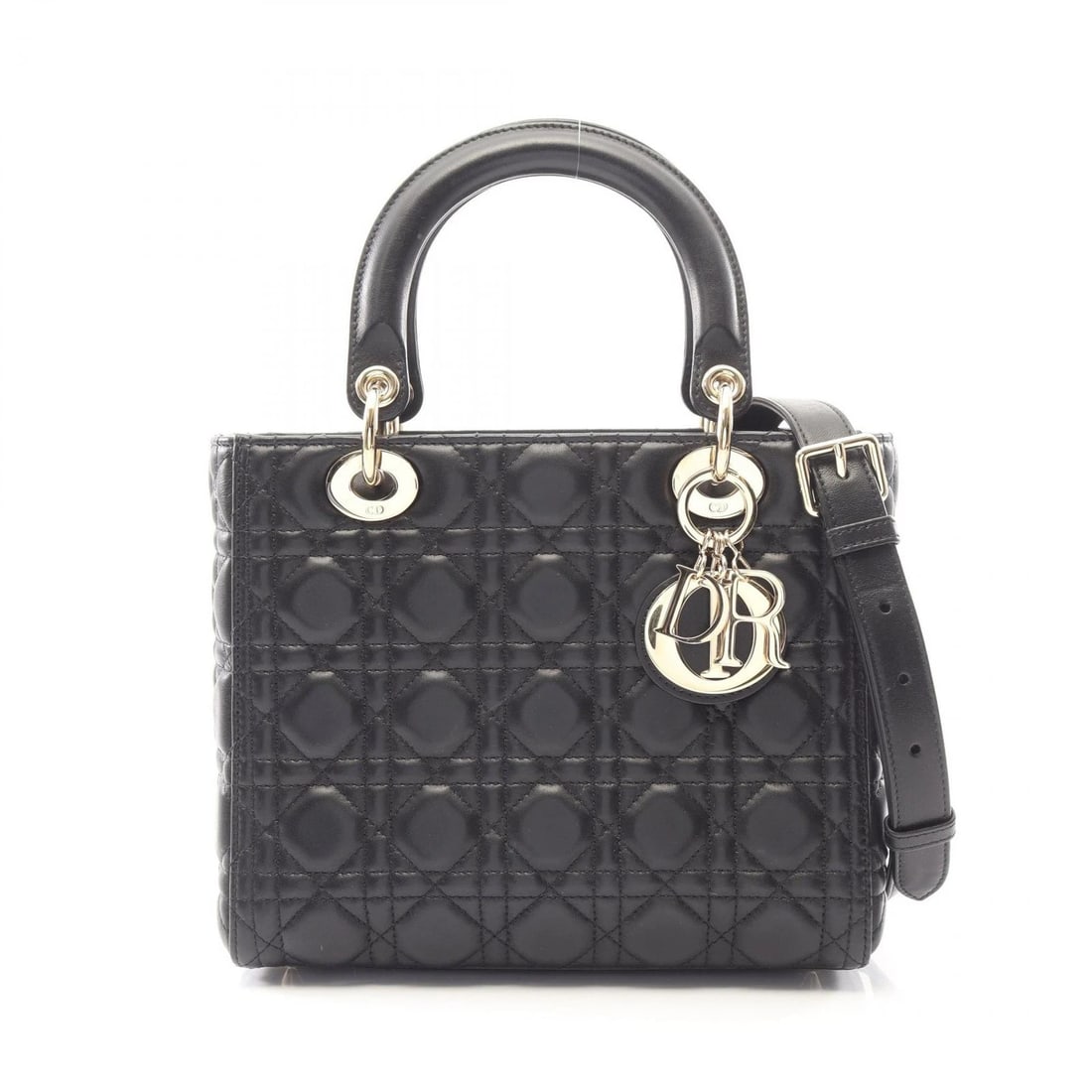 CHRISTIAN DIOR LADY DIOR CANNAGE SHOULDER CROSSBODY TOTE HANDBAG: Christian Dior LADY DIOR Cannage shoulder crossbody tote Handbag Brand: Christian Dior Type: Handbag Material: leather Color: Black??ish colors Size: H:20cm x W:24cm x D:11cm (H:7.9" x W:9.4" x D:4.3"