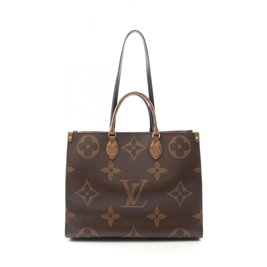 LOUIS VUITTON ONTHEGO GM SHOULDER TOTE BAG: LOUIS VUITTON OnTheGo GM Shoulder Tote Bag Brand: LOUIS VUITTON Type: Shoulder Bag Material: Monogram / Giant Reverse × PVC coated canvas × leather Color: Brown??ish colors Size: H:32cm x W:41.5cm x