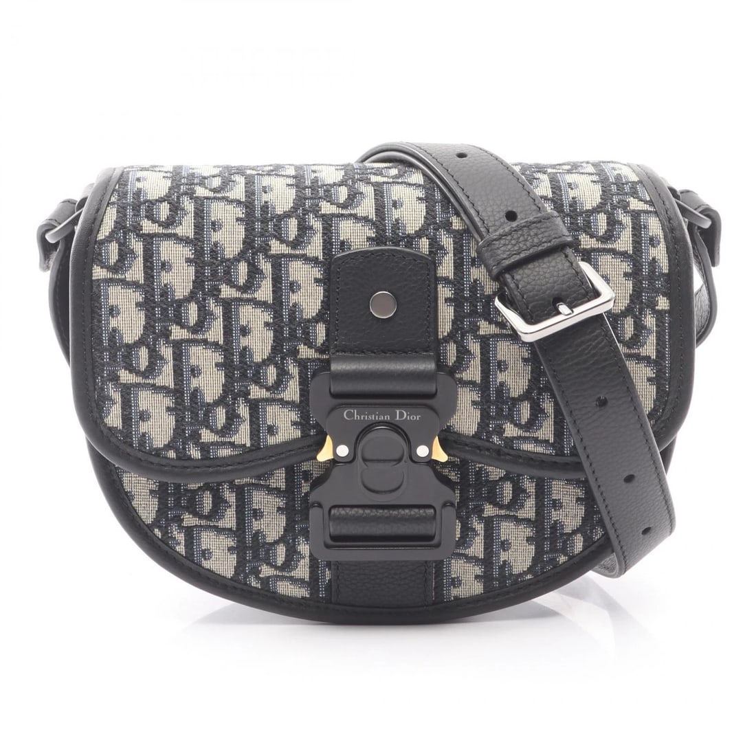 DIOR GALLOP OBLIQUE SHOULDER CROSSBODY BAG: Dior GALLOP Oblique Shoulder Crossbody Bag Brand: Dior Type: Shoulder Bag Material: Beige??ish colors × Black??ish colors × Blue??ish colors Color: canvas × leather Size: H:16cm x W:18.5cm x D:6cm 