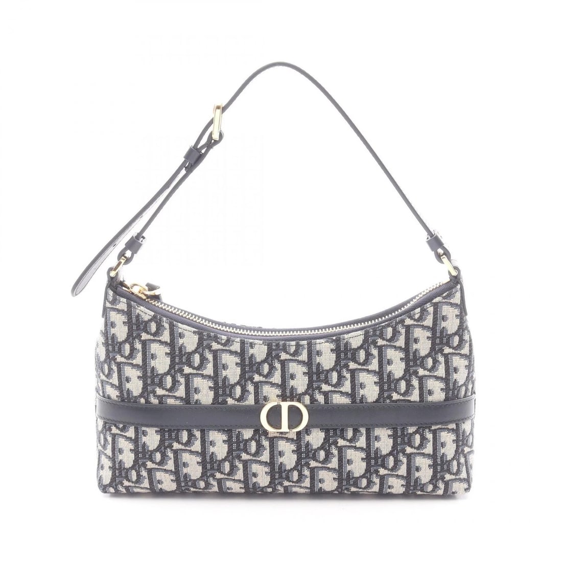 CHRISTIAN DIOR 30 MONTAIGNE CIGALE OBLIQUE HANDBAG: Christian Dior 30 Montaigne Cigale Oblique Handbag Brand: Dior Type: Handbag Material: canvas × leather Color: Beige??ish colors × Navy??ish colors Size: H:11cm x W:24cm x D:6cm (H:4.3" x W:9.4" x D