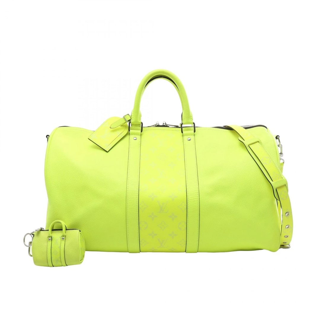 LOUIS VUITTON KEEPALL BANDOULIERE 50 TRAVEL CROSSBODY BAG: LOUIS VUITTON Keepall Bandouliere 50 travel crossbody bag Brand: LOUIS VUITTON Type: Boston bag Material: Taigarama × leather × PVC coated canvas Color: Green??ish colors Size: H:27cm x W:50cm x D:2