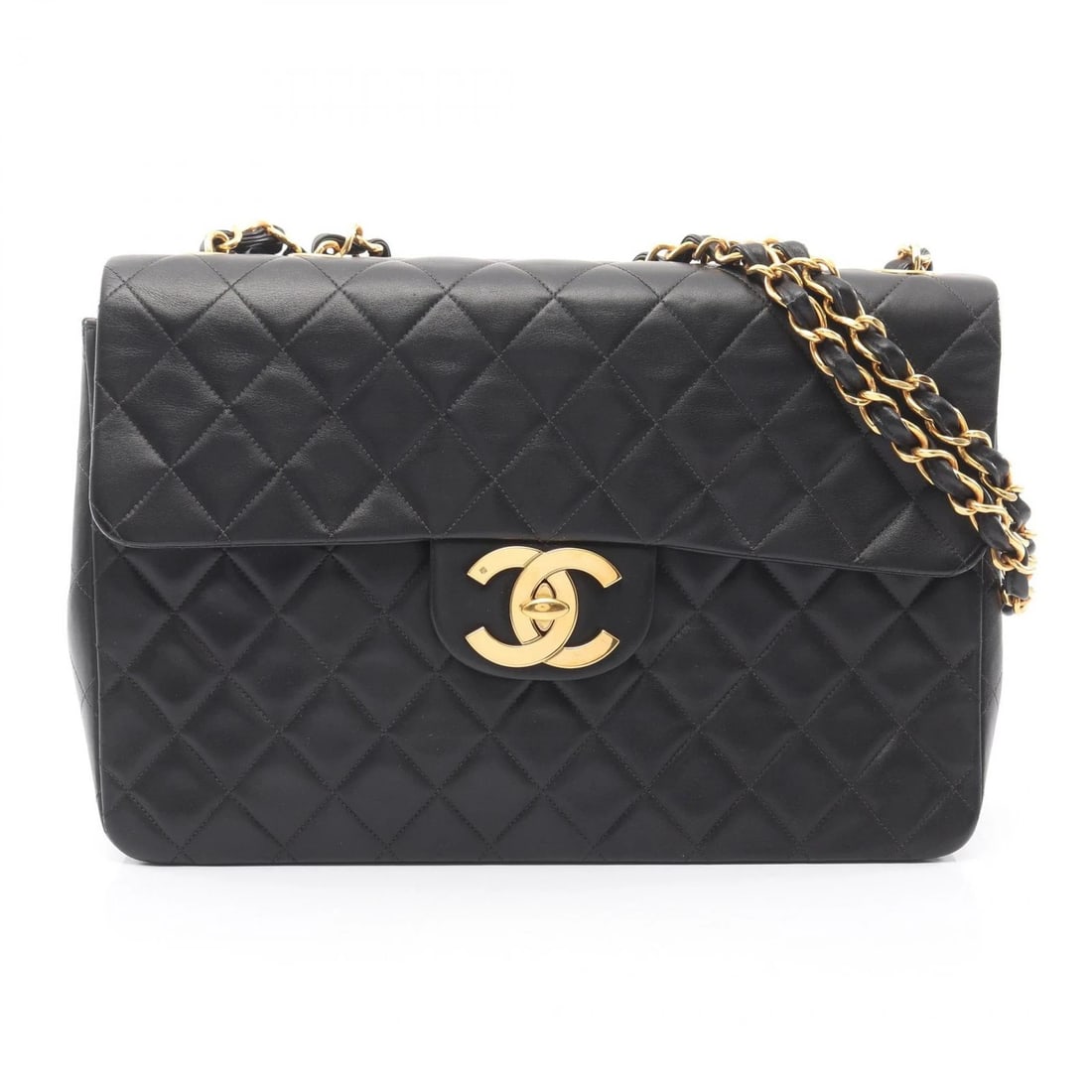 CHANEL JUMBO MATELASSE 34 SHOULDER BAG: CHANEL Jumbo Matelasse 34 Shoulder Bag Brand: CHANEL Type: Shoulder Bag Material: Lambskin (sheep leather) Color: Black??ish colors Size: H:22cm x W:34cm x D:10cm (H:8.7" x W:13.4" x D:3.9") Acces