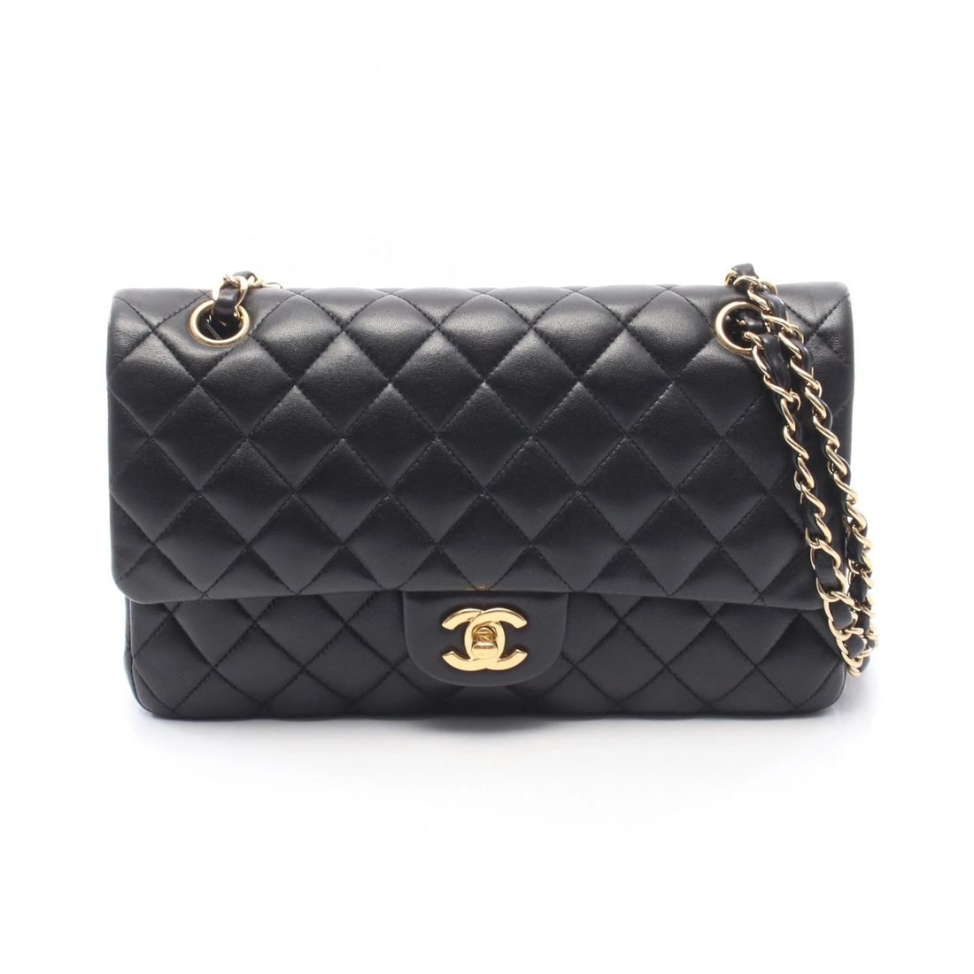 CHANEL MATELASSE DOUBLE FLAP CHAIN BAG: CHANEL Matelasse Double Flap Chain Bag Brand: CHANEL Type: Shoulder Bag Material: leather Color: Black??ish colors Size: H:16cm x W:25cm x D:6.5cm (H:6.3" x W:9.8" x D:2.6") Accessories: None