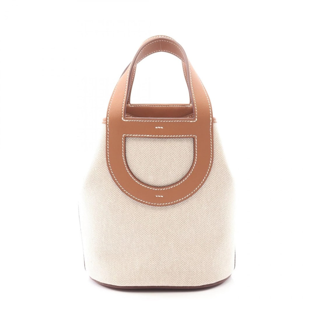 HERMES IN THE LOOP 18 HANDBAG: HERMES in the loop 18 Handbag Brand: HERMES Type: Handbag Material: Toile H × canvas × leather × Toile H / Swift leather Color: Ecru / Beige??ish colors × Brown??ish colors Size: H:20cm x W:18cm x
