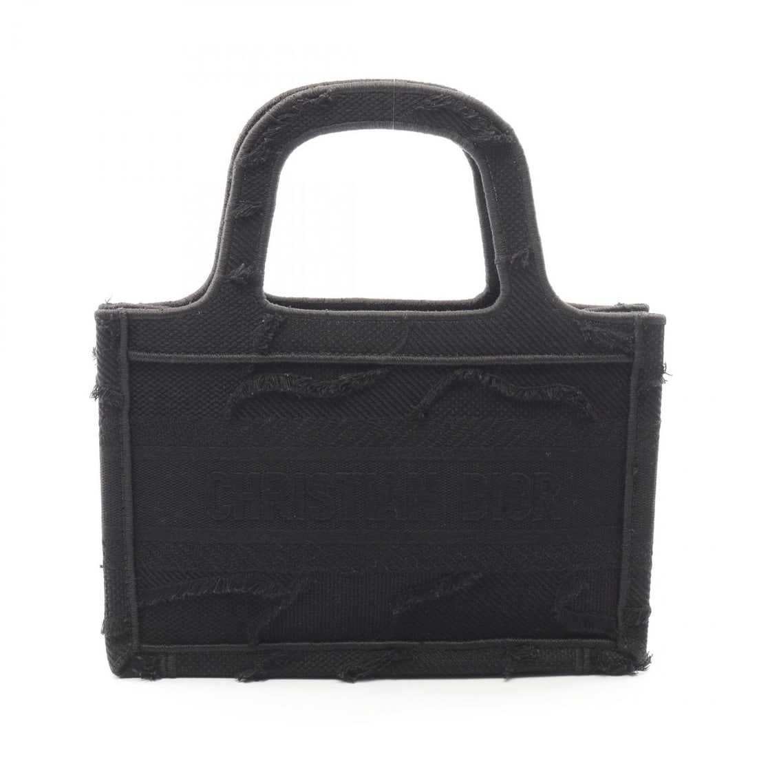 CHRISTIAN DIOR BOOK TOTE MINI HANDBAG: Christian Dior BOOK TOTE Mini Handbag Brand: Dior Type: Handbag Material: canvas Color: Black??ish colors Size: H:15cm x W:23cm x D:6cm (H:5.9" x W:9.1" x D:2.4") Handle?26cm(10.2") Accessories: N