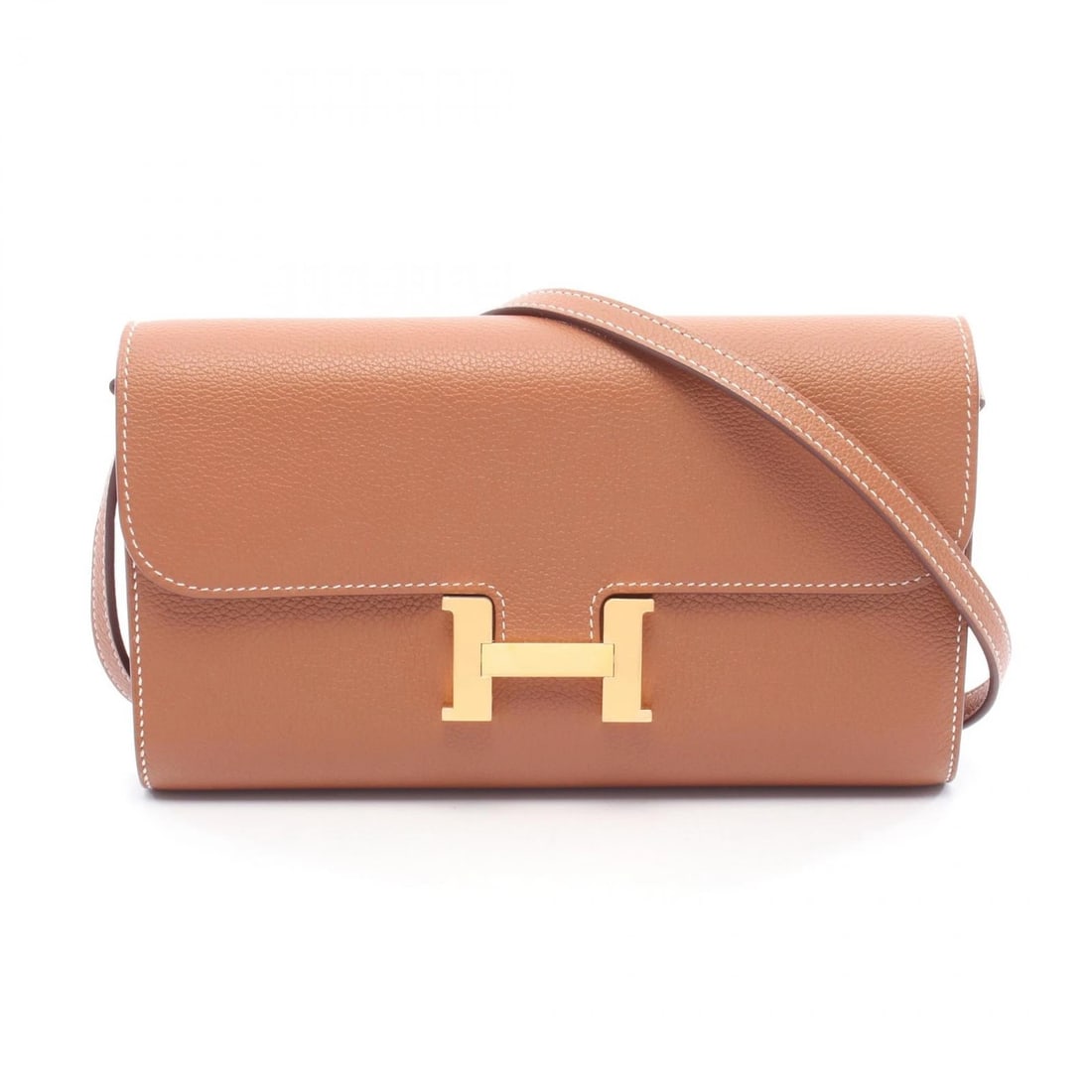 HERMES CONSTANCE LONG TO GO SHOULDER CROSSBODY BAG: HERMES constance long to go Shoulder crossbody Bag Brand: HERMES Type: Shoulder Bag Material: Evercolor leather × leather × Evercolor leather Color: Gold / Brown??ish colors Size: H:12cm x W:20.5cm 