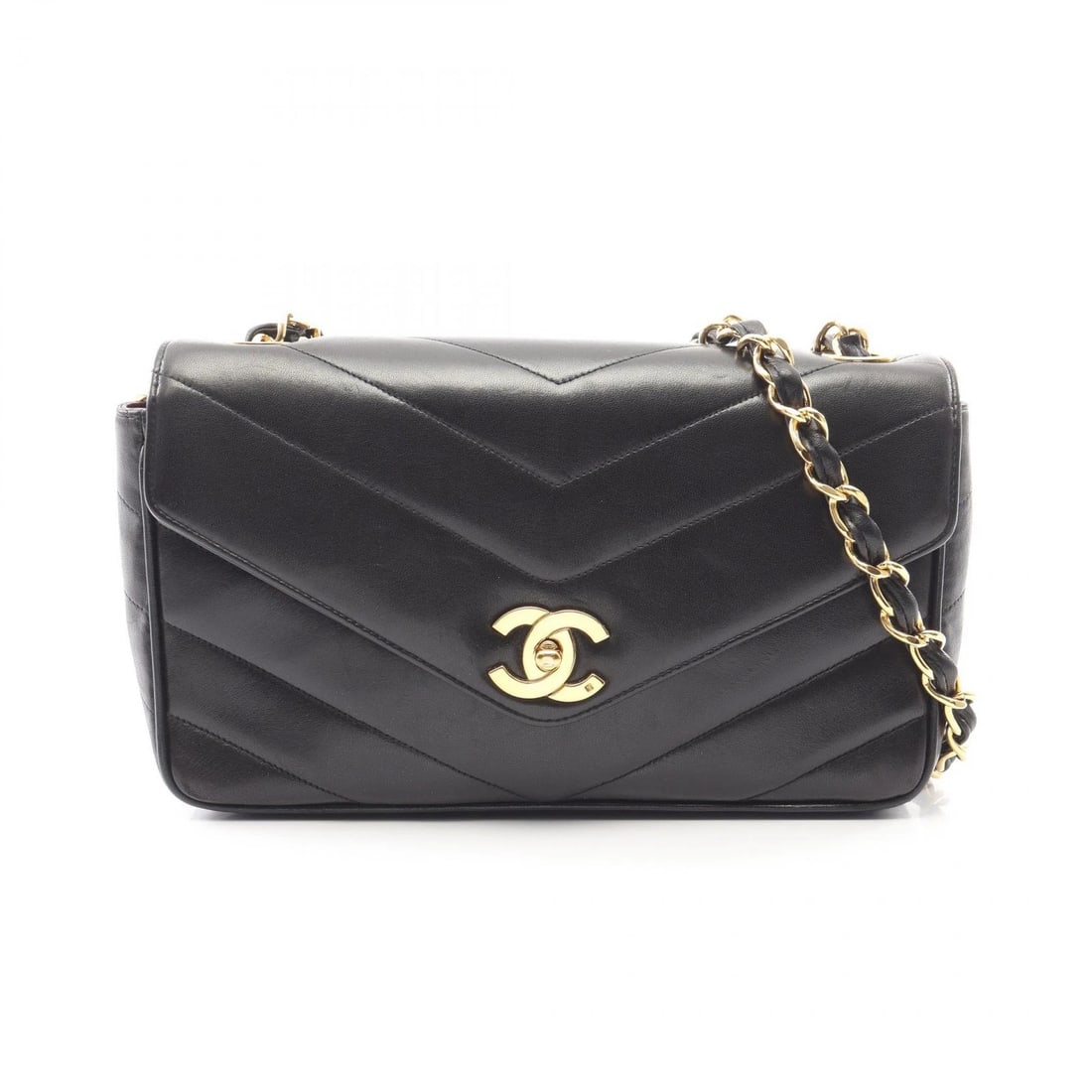 CHANEL V STITCH CHAIN CROSSBODY SHOULDER BAG: CHANEL V stitch Chain Crossbody Shoulder Bag Brand: CHANEL Type: Shoulder Bag Material: Lambskin (sheep leather) Color: Black??ish colors Size: H:16cm x W:27cm x D:7cm (H:6.3" x W:10.6" x D:2.8")