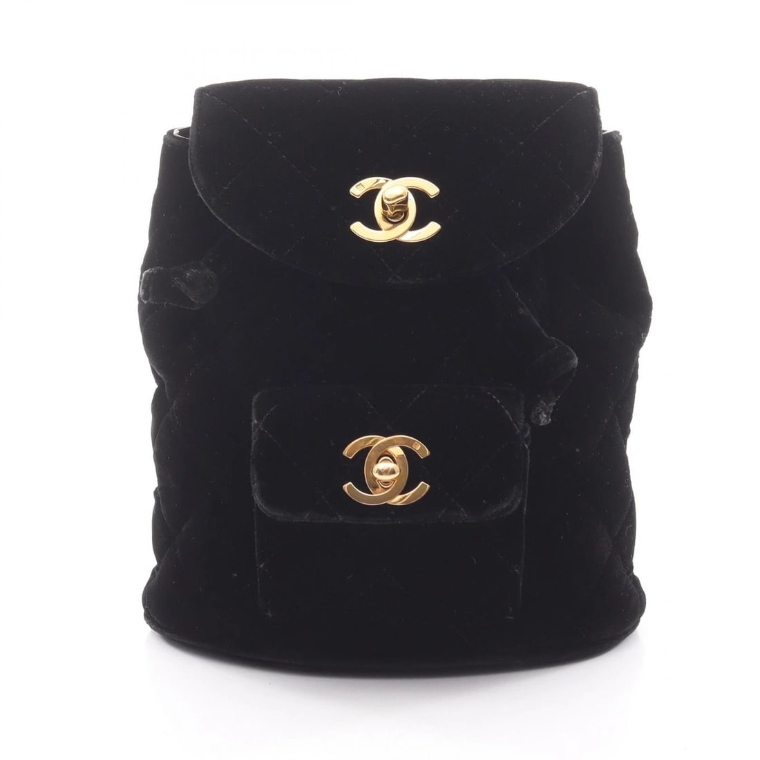 CHANEL MATELASSE RUCKSACK BACKPACK CHAIN DRAWSTRIN BAG: CHANEL Matelasse Rucksack Backpack chain drawstrin bag Brand: CHANEL Type: Rucksack Backpack Material: Fabric Color: Black??ish colors Size: H:19cm x W:16.5cm x D:7.5cm (H:7.5" x W:6.5" x D:3.0")