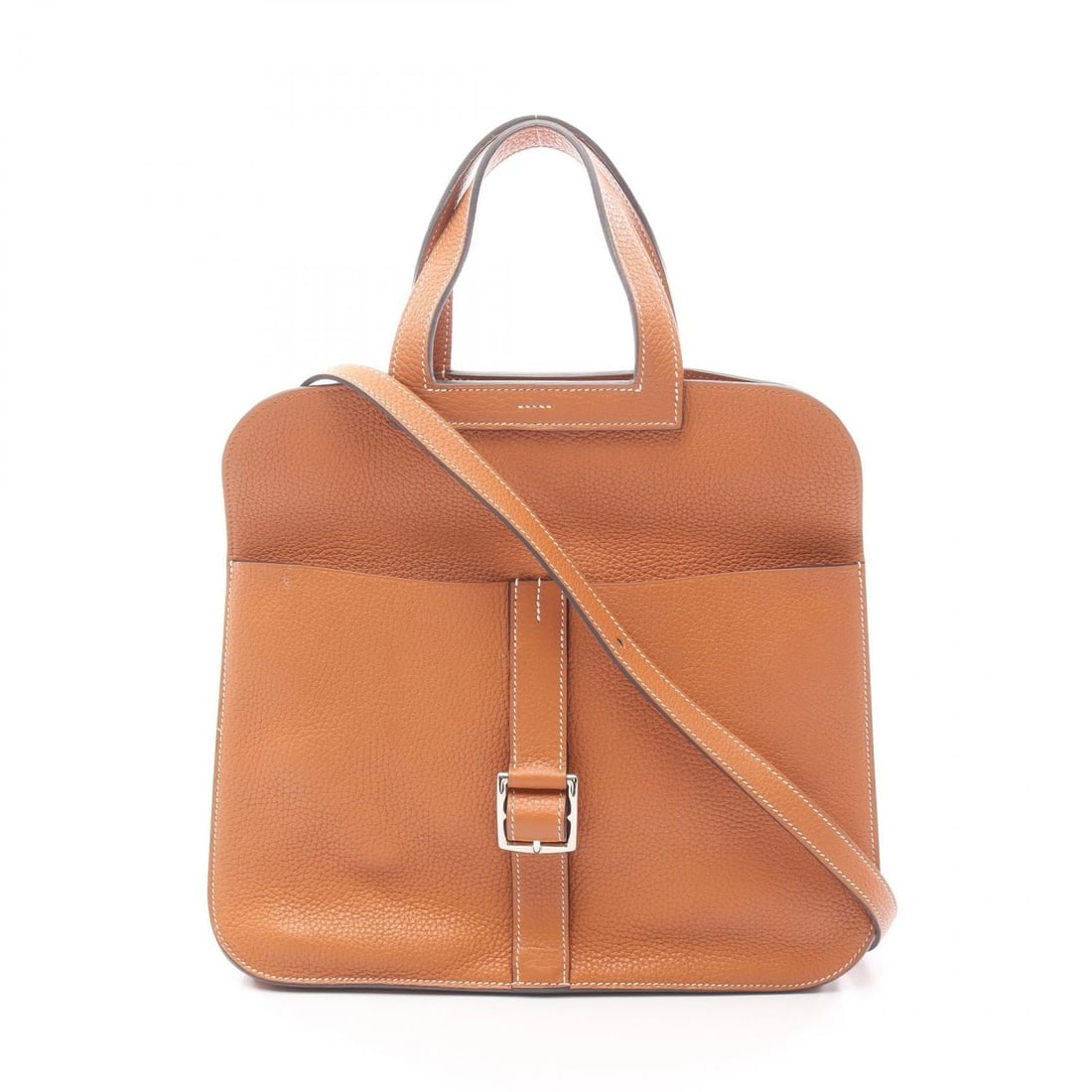 HERMES HALZAN 31 CROSSBODY HANDBAG: HERMES Halzan 31 crossbody Handbag Brand: HERMES Type: Handbag Material: Taurillon Clemence × leather × Taurillon Clemence Color: Toffee / Brown??ish colors Size: H:28cm x W:31cm x D:9cm (H:11.0" x 