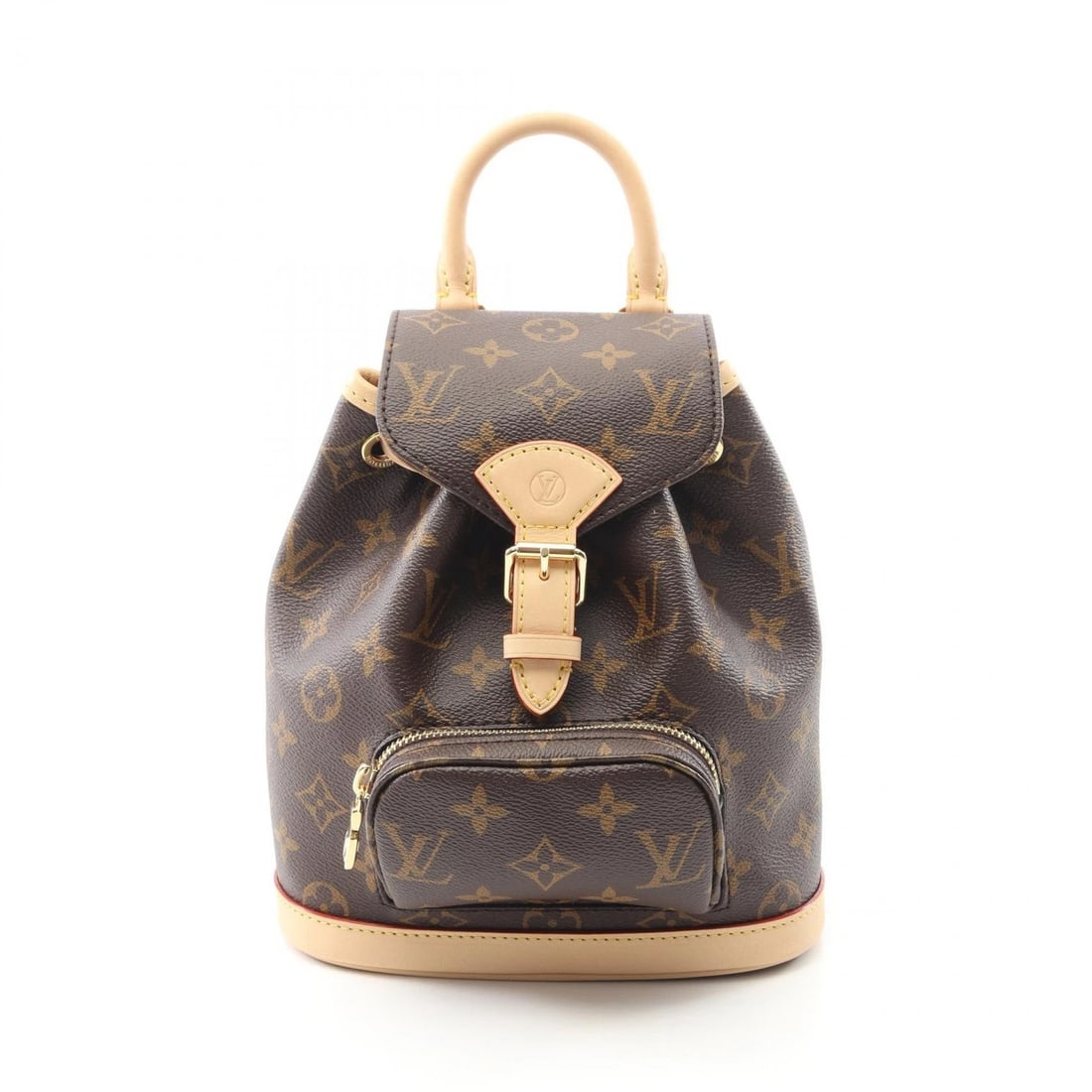 LOUIS VUITTON MONTSOURIS MINI DRAWSTRING BACKPACK BAG: LOUIS VUITTON Montsouris Mini Drawstring Backpack Bag Brand: LOUIS VUITTON Type: Rucksack Backpack Material: Monogram × PVC coated canvas × leather Color: Brown??ish colors Size: (H:9.1" x W:7.5" x 