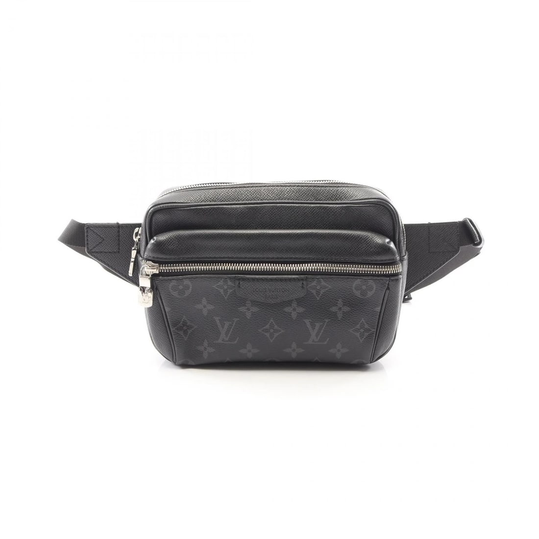 LOUIS VUITTON BUM OUTDOOR WAIST BELT BAG: LOUIS VUITTON Bum Outdoor Waist Belt Bag Brand: LOUIS VUITTON Type: Waist bag Body bag Material: Taigarama × PVC coated canvas × leather Color: Black / Black??ish colors Size: (H:5.9" x W:8.3" x D:1