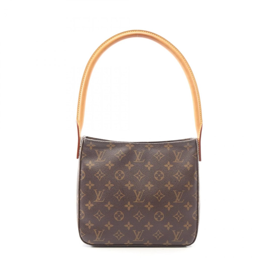 LOUIS VUITTON LOOPING MM SHOULDER HANDBAG: LOUIS VUITTON Looping MM Shoulder HandBag Brand: LOUIS VUITTON Type: Shoulder Bag Material: Monogram × PVC coated canvas × leather Color: Brown??ish colors Size: (H:8.3" x W:9.4" x D:3.9") Accesso