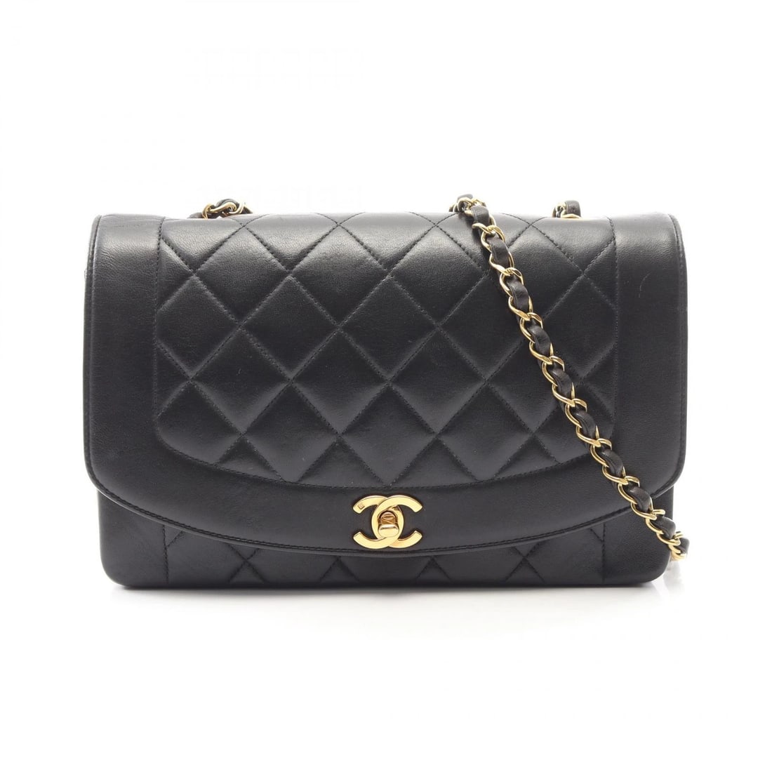 CHANEL MATELASSE DIANA FLAP CHAIN SHOULDER BAG: CHANEL Matelasse Diana Flap Chain Shoulder Bag Brand: CHANEL Type: Shoulder Bag Material: Lambskin (sheep leather) Color: Black??ish colors Size: (H:6.3" x W:9.8" x D:2.8") Accessories: None <