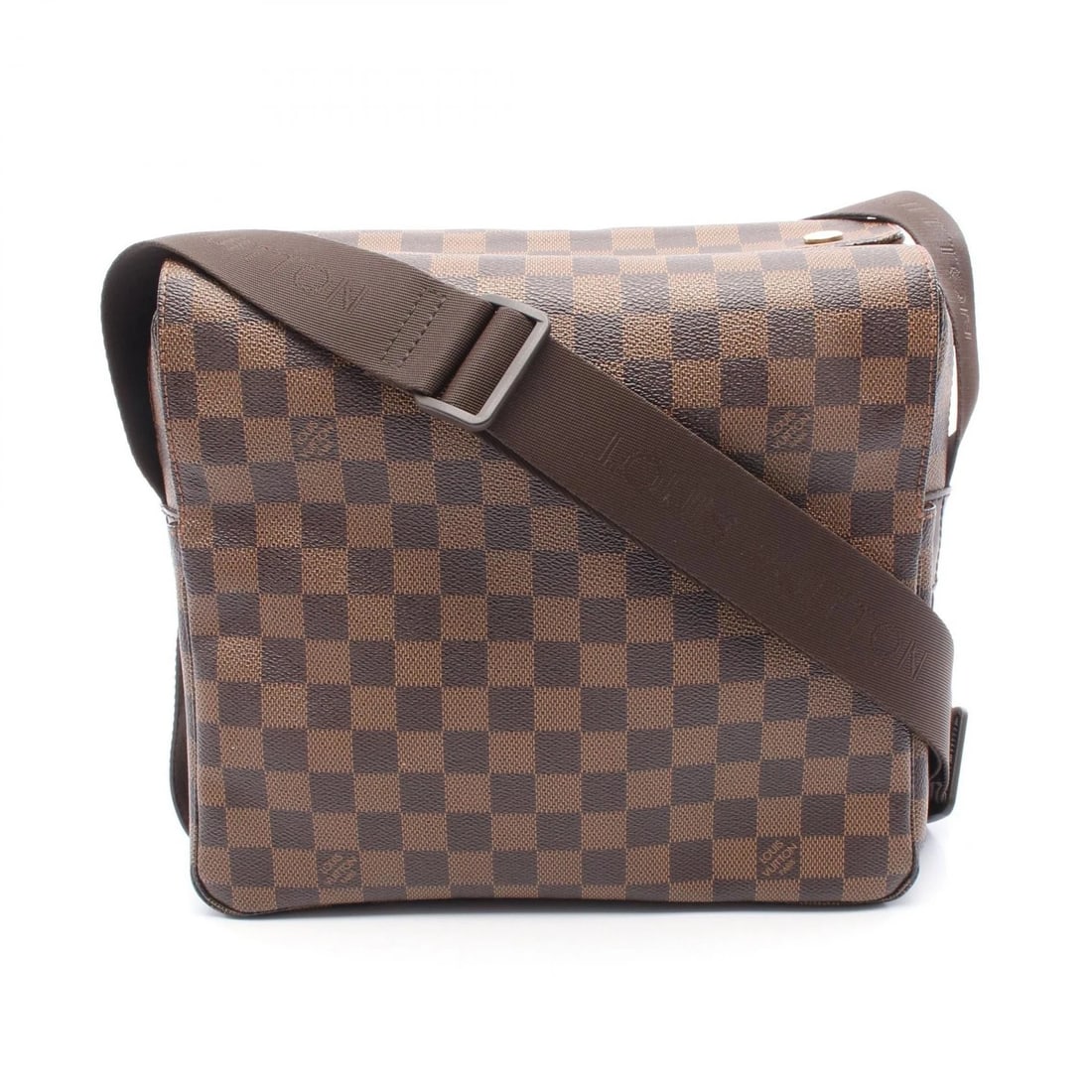LOUIS VUITTON NAVIGLIO SHOULDER CROSSBODY MESSENGER BAG: LOUIS VUITTON Naviglio Shoulder crossbody messenger Bag Brand: LOUIS VUITTON Type: Shoulder Bag Material: Damier × PVC coated canvas × leather Color: Ebene / Brown??ish colors Size: (H:9.4" x W:10.6