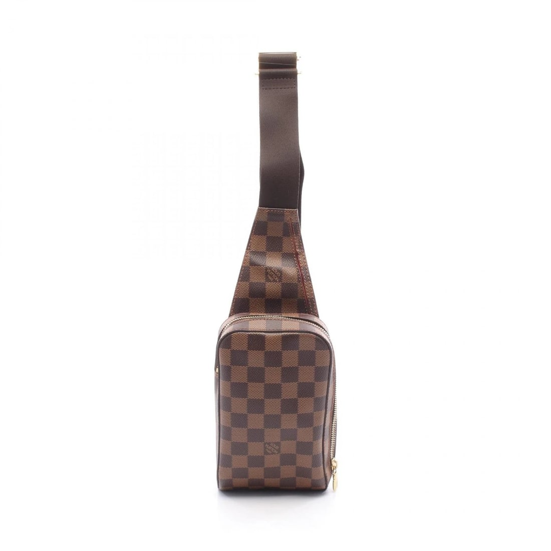 LOUIS VUITTON GERONIMOS WAIST BUM BELT BAG: LOUIS VUITTON geronimos Waist bum belt bag Brand: LOUIS VUITTON Type: Waist bag Body bag Material: Damier × PVC coated canvas Color: Ebene / Brown??ish colors Size: (H:7.5" x W:4.5" x D:2.0") Acce