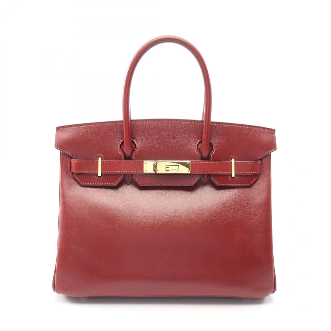 HERMES BIRKIN 30 HANDBAG BOX CALF LEATHER CALFSKIN BORDEAUX: HERMES Birkin 30 Handbag Box calf leather calfskin Bordeaux Brand: HERMES Type: Handbag Material: Box calf leather × Calfskin (cowhide) × leather Color: Rouge H / Bordeaux??ish colors Size: (H:9.4" 