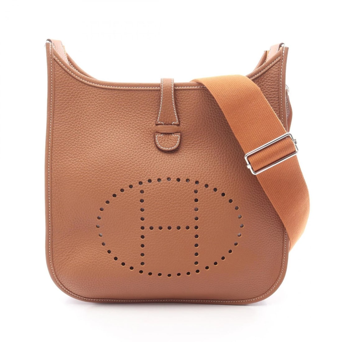 HERMES EVELYNE 3 PM SHOULDER CROSSBODY BAG: HERMES Evelyne 3 PM Shoulder crossbody Bag Brand: HERMES Type: Shoulder Bag Material: Taurillon Clemence × Taurillon Clemence Color: Brown??ish colors Size: (H:10.4" x W:11.0" x D:2.8") Accessorie