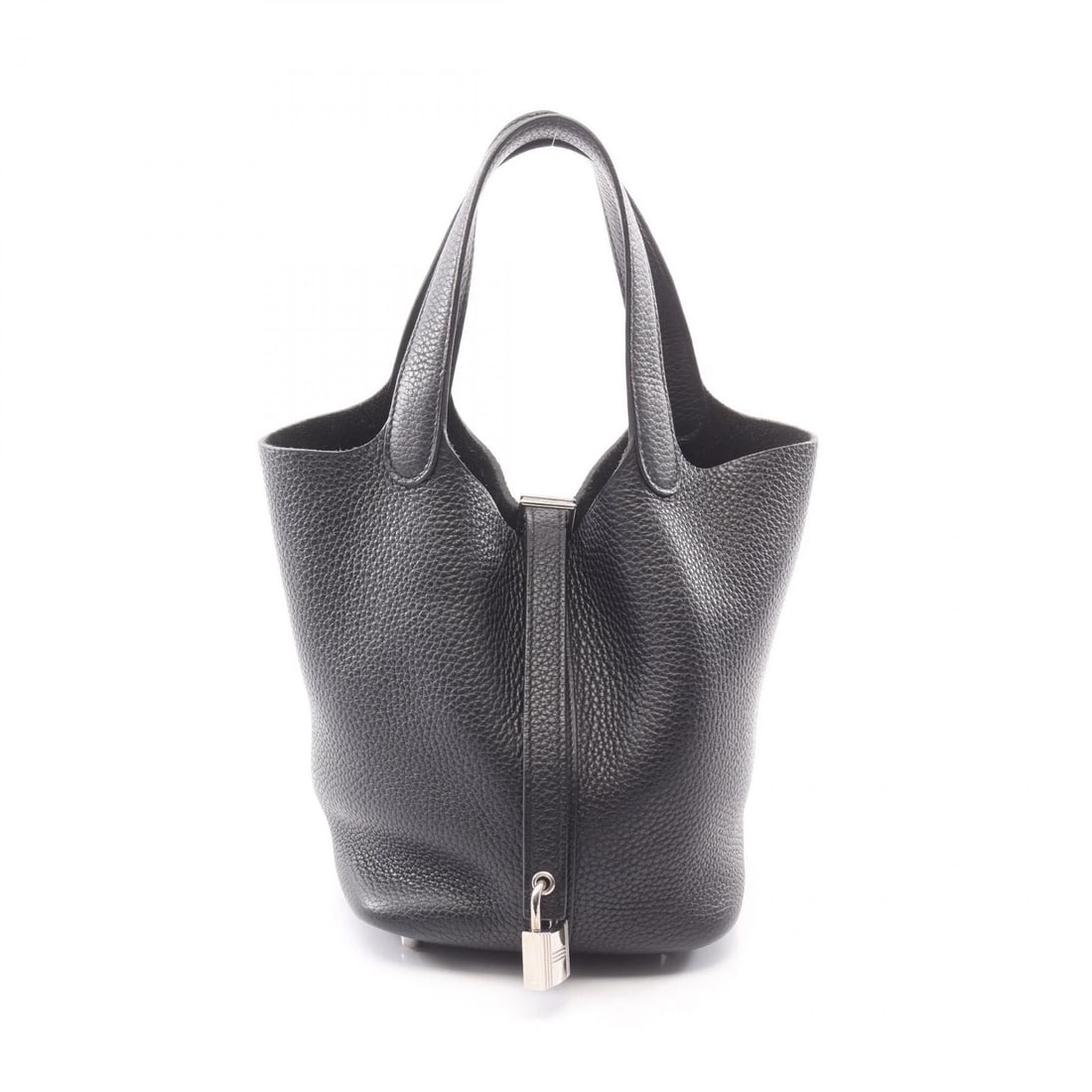 HERMES PICOTIN LOCK PM TOTE HANDBAG: HERMES Picotin Lock PM tote Handbag Brand: HERMES Type: Handbag Material: Taurillon Clemence × leather × Taurillon Clemence Color: Black??ish colors Size: (H:7.3" x W:7.5" x D:5.3") Accessories: N