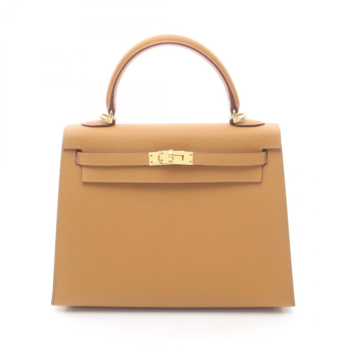 HERMES KELLY 25 SHOULDER HANDBAG B EPSOM LEATHER: HERMES Kelly 25 Shoulder Handbag B Epsom leather Brand: HERMES Type: Handbag Material: Epsom × leather × Epsom Color: Sesame / Brown??ish colors Size: (H:7.5" x W:9.6" x D:3.7") Accessories: None