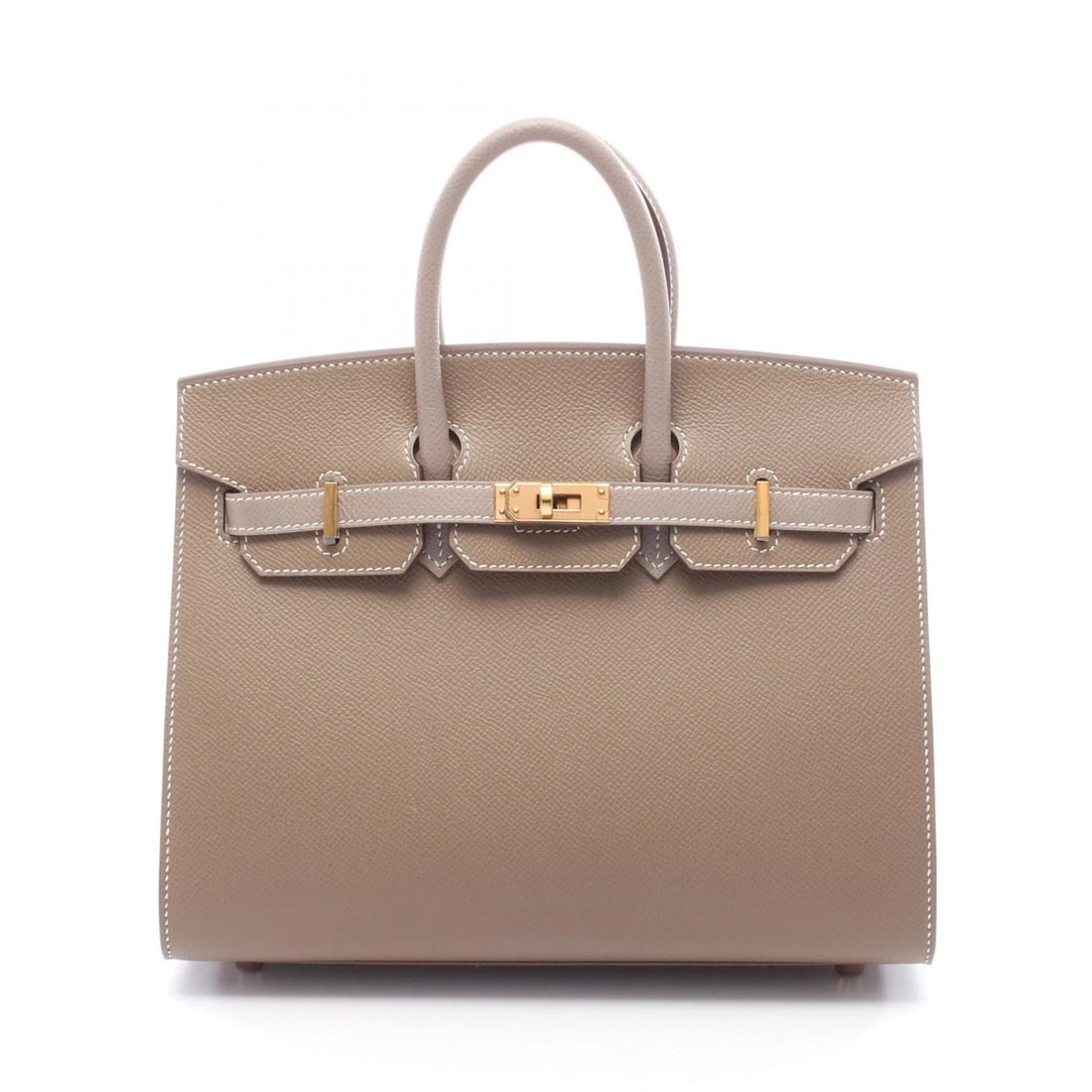HERMES BIRKIN 25 SELLIER HANDBAG Z EPSOM ETOUPE: HERMES Birkin 25 Sellier Handbag Z Epsom Etoupe Brand: HERMES Type: Handbag Material: Epsom × Epsom Color: Etoupe Grey / Gray??ish colors × Beige??ish colors Size: (H:7.9" x W:9.8" x D:5.1") Acces