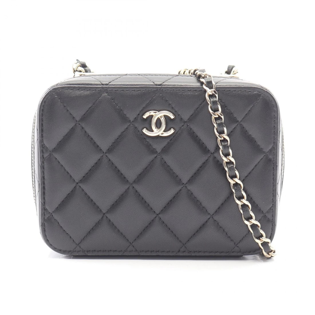 CHANEL TRENDY CC MINI MATELASSE CHAIN CROSSBODY SHOULDER BAG: CHANEL Trendy CC Mini matelasse chain crossbody Shoulder Bag Brand: CHANEL Type: Shoulder Bag Material: Lambskin (sheep leather) Color: Black??ish colors Size: (H:3.9" x W:5.5" x D:2.6") Accessori