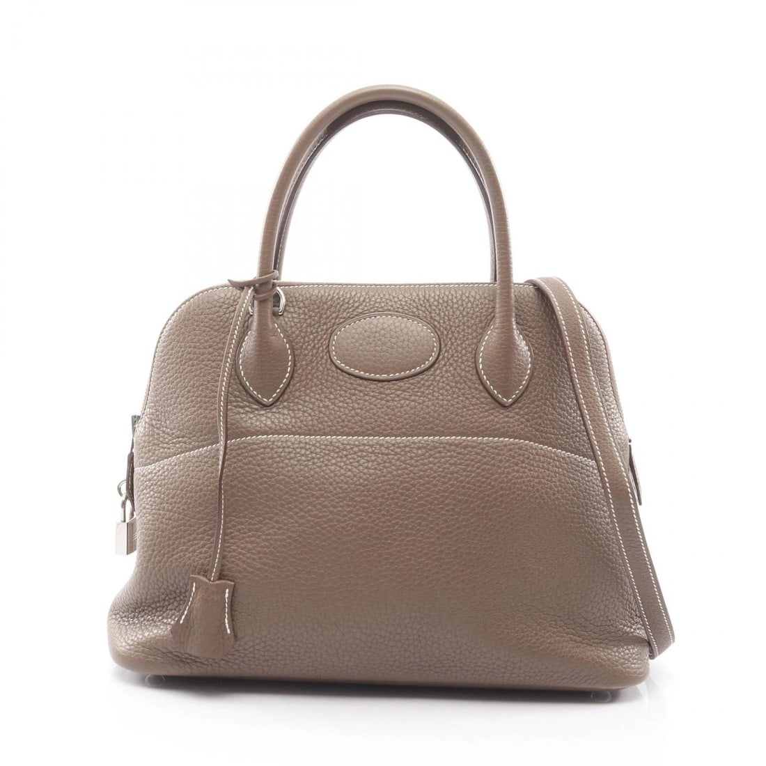 HERMES BOLIDE 31 SHOULDER HANDBAG A TAURILLON: HERMES Bolide 31 shoulder Handbag A Taurillon Brand: HERMES Type: Handbag Material: Taurillon Clemence × leather × Taurillon Clemence Color: Etoupe Grey / Gray??ish colors Size: (H:9.4" x W:12.2" x 