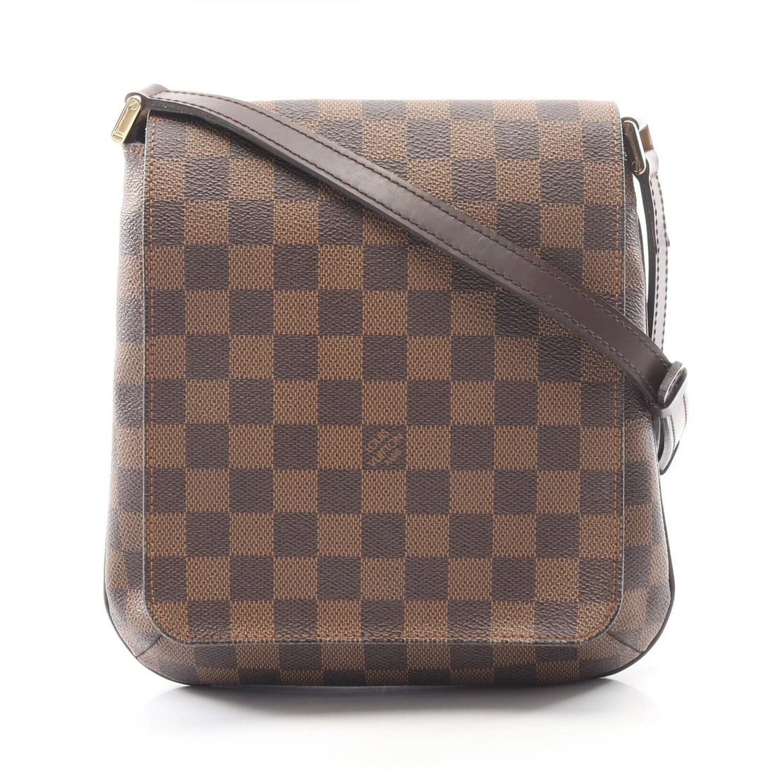 LOUIS VUITTON MUSTETTE SALSA LONG STRAP SHOULDER CROSSBODY BAG: LOUIS VUITTON Mustette Salsa Long Strap Shoulder crossbody Bag Brand: LOUIS VUITTON Type: Shoulder Bag Material: Damier × PVC coated canvas × leather Color: Ebene / Brown??ish colors Size: (H:9.4" x