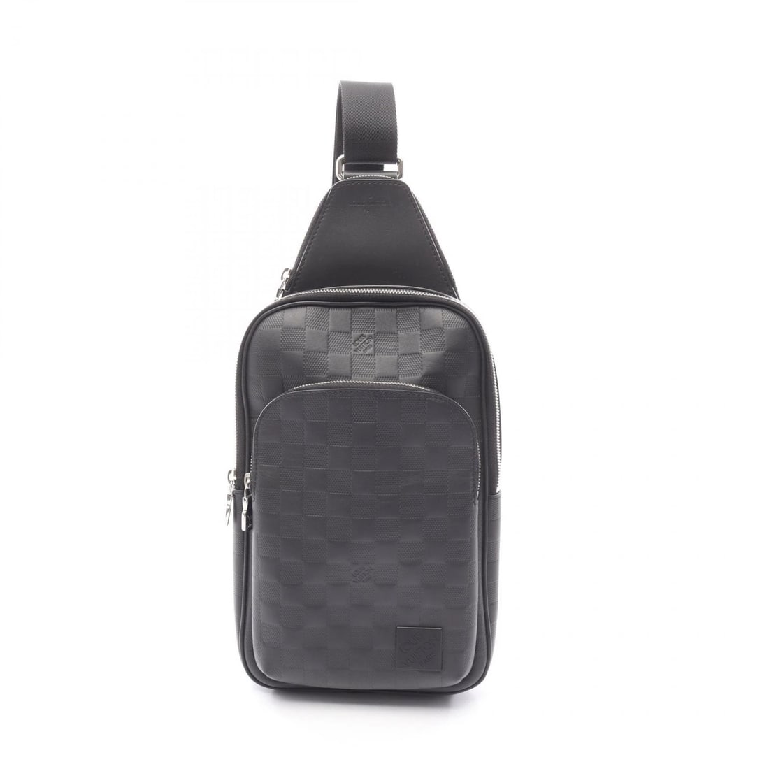 LOUIS VUITTON AVENUE SLING WAIST CROSSBODY BAG: LOUIS VUITTON Avenue Sling Waist Crossbody Bag Brand: LOUIS VUITTON Type: Waist bag Body bag Material: Damier Infini × leather Color: Black??ish colors Size: (H:12.2" x W:7.1" x D:2.0") Accessorie