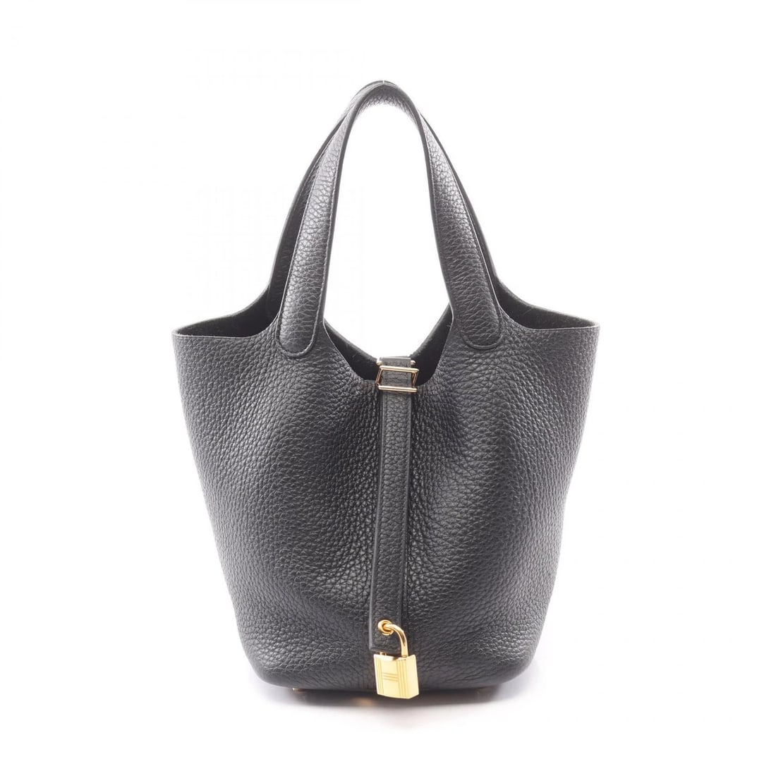 HERMES PICOTIN LOCK PM TOTE HANDBAG: HERMES Picotin Lock PM tote Handbag Brand: HERMES Type: Handbag Material: Taurillon Clemence × leather × Taurillon Clemence Color: Black??ish colors Size: (H:7.3" x W:7.5" x D:5.3") Accessories: N