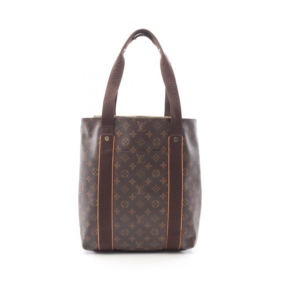 LOUIS VUITTON CABAS BEAUBOURG SHOULDER TOTE BAG: LOUIS VUITTON Cabas Beaubourg shoulder Tote Bag Brand: LOUIS VUITTON Type: Tote Bag Material: Monogram × PVC coated canvas × leather Color: Brown??ish colors Size: (H:14.6" x W:12.6" x D:3.9")