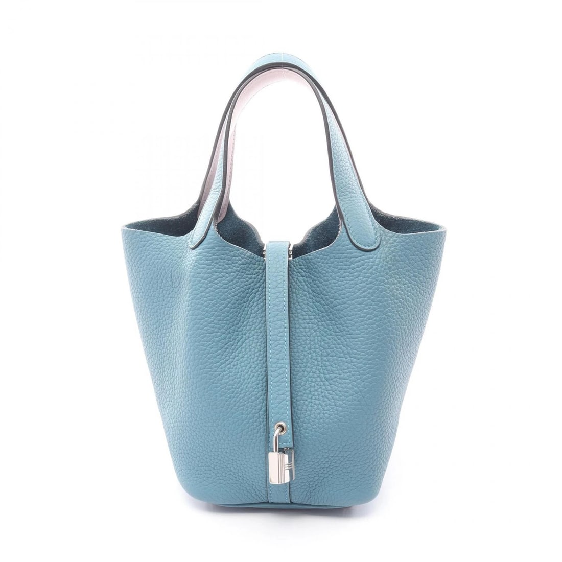 HERMES PICOTIN LOCK PM ECLAT TOTE HANDBAG: HERMES Picotin Lock PM Eclat Tote Handbag Brand: HERMES Type: Handbag Material: Taurillon Clemence × leather Color: New Blue Jeans / Blue??ish colors × Pink??ish colors × mauve pail??ish colors Siz