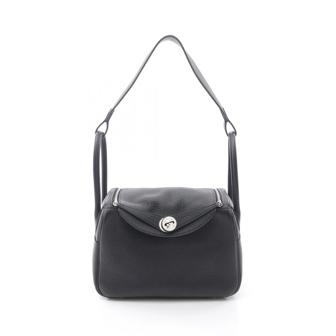HERMES LINDY 26 SHOULDER BAG: HERMES Lindy 26 Shoulder Bag Brand: HERMES Type: Shoulder Bag Material: Taurillon Clemence × Taurillon Clemence Color: Black??ish colors Size: (H:7.1" x W:10.2" x D:4.9") Accessories: None
