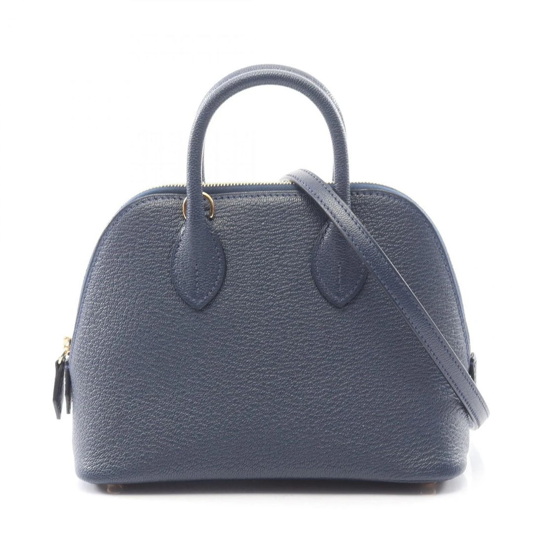 HERMES BOLIDE 1923 MINI SHOUDLER CROSSBODY HANDBAG: HERMES Bolide 1923 Mini Shoudler Crossbody Handbag Brand: HERMES Type: Handbag Material: Chevre × leather × Chevre Color: Navy??ish colors × Blue navy??ish colors Size: (H:5.3" x W:6.9" x D:3.0")