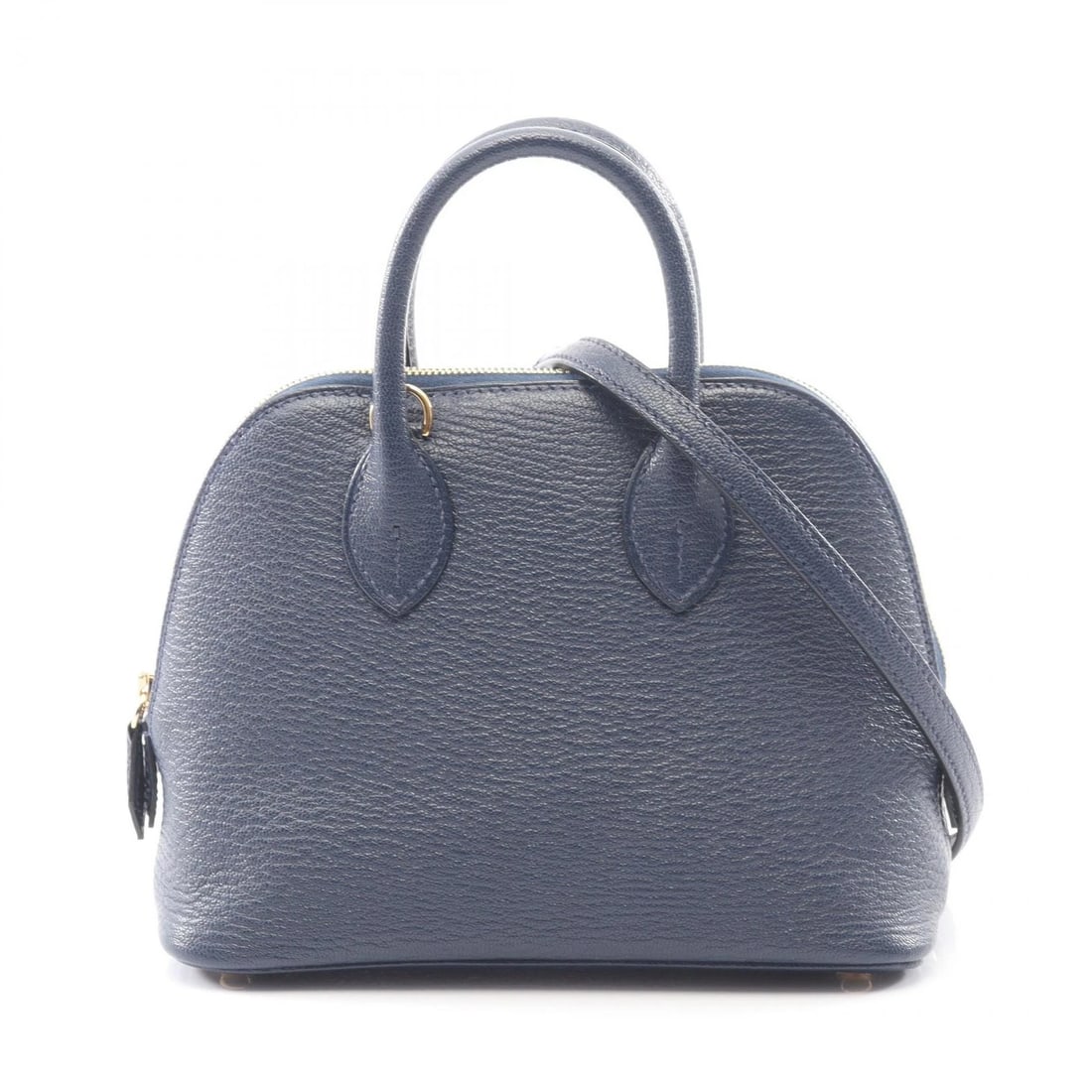 HERMES BOLIDE 1923 MINI SHOULDER CROSSBODY HANDBAG: HERMES Bolide 1923 Mini Shoulder Crossbody Handbag Brand: HERMES Type: Handbag Material: Chevre × leather × Chevre Color: Navy??ish colors × blue??ish colors Size: (H:5.3" x W:6.9" x D:3.0")