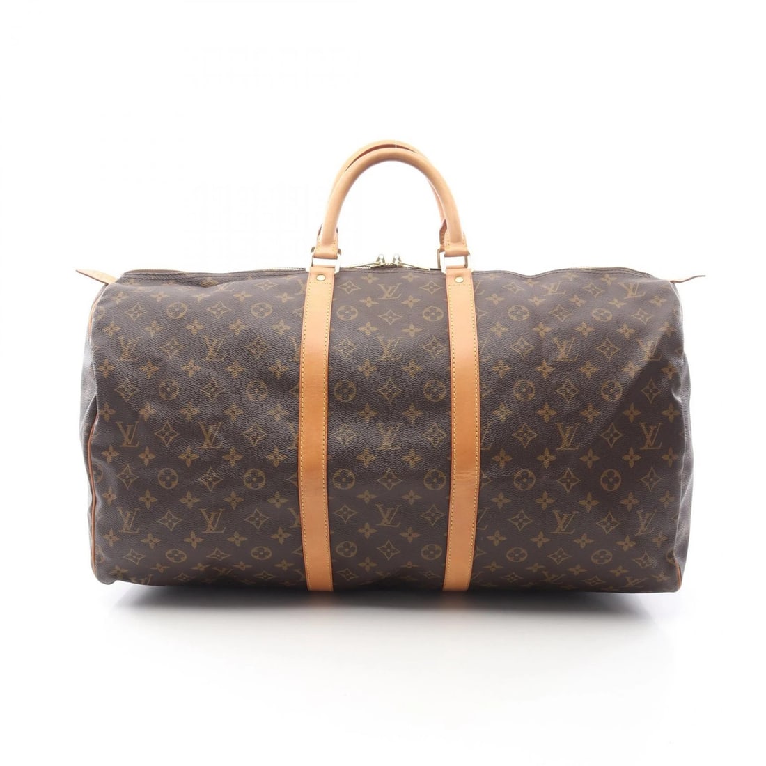 LOUIS VUITTON KEEPALL 55 TRAVEL DUFFEL BAG: LOUIS VUITTON Keepall 55 Travel Duffel bag Brand: LOUIS VUITTON Type: Boston bag Material: Monogram × PVC coated canvas × leather Color: Brown??ish colors Size: (H:11.8" x W:22.0" x D:9.8") Access