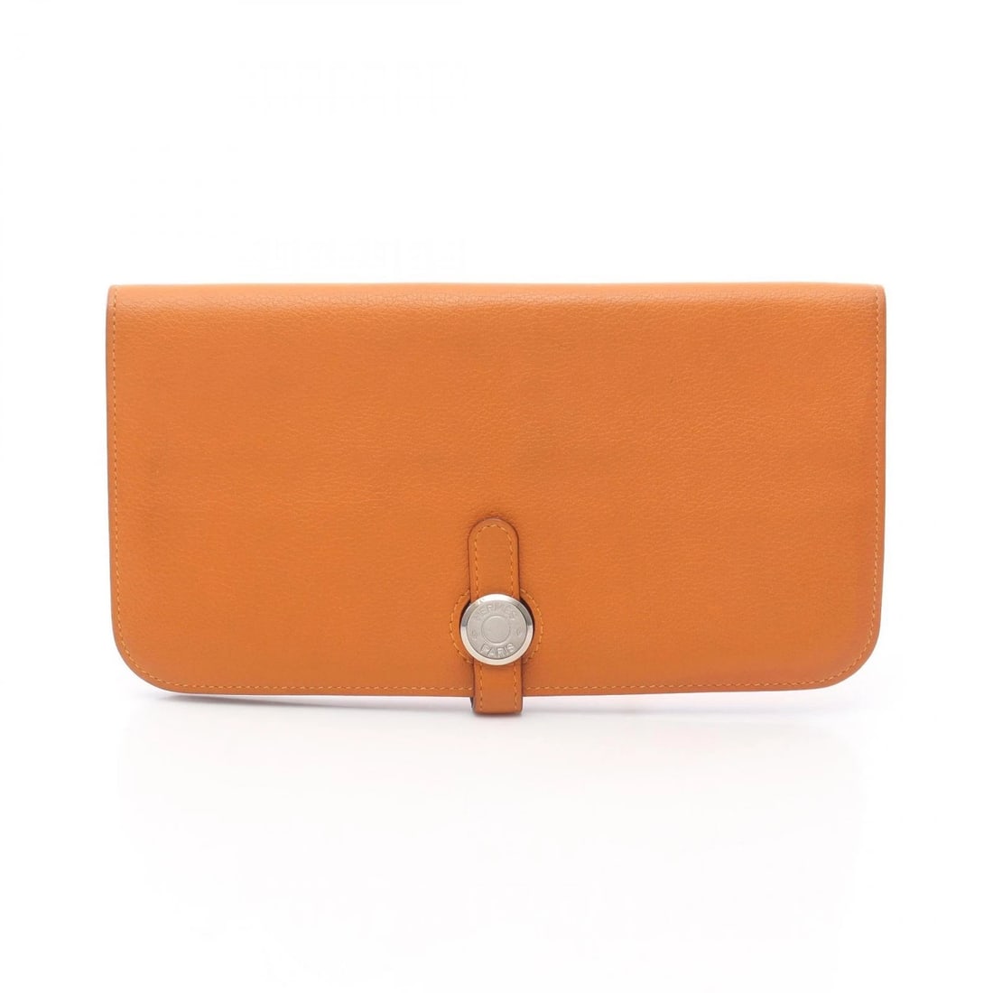 HERMES DOGON LONG BIFOLD PURSE WALLET: HERMES Dogon Long Bifold purse wallet Brand: HERMES Type: Bifoldpurse Material: Evercolor leather × leather × Evercolor leather Color: Orange / Orange??ish colors Size: (H:4.3" x W:8.1"x D:0.4) Ac