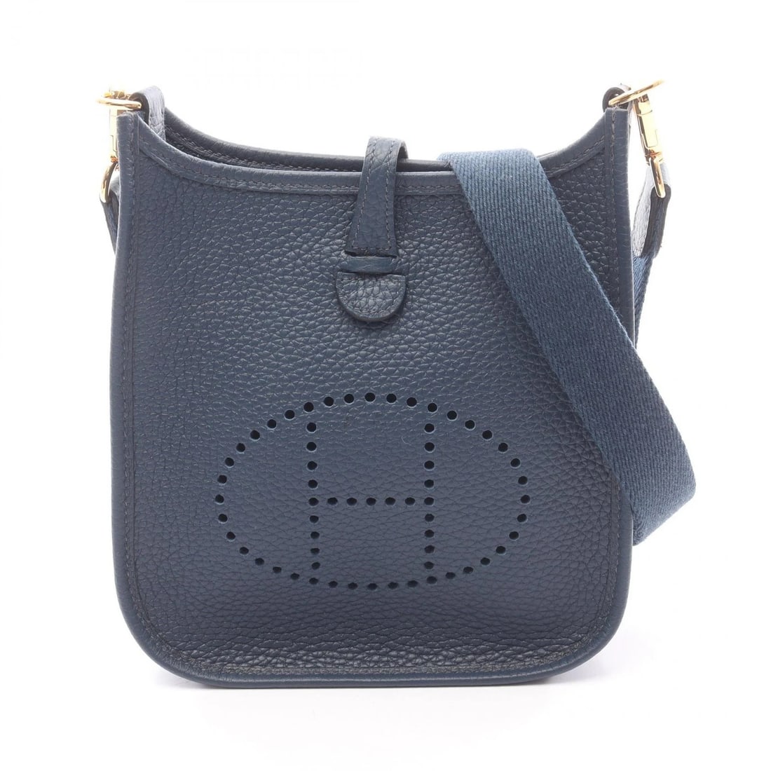 HERMES EVELYNE AMAZON TPM SHOULDER CROSSBODY BAG: HERMES Evelyne Amazon TPM Shoulder crossbody Bag Brand: HERMES Type: Shoulder Bag Material: Taurillon Clemence × leather × Taurillon Clemence Color: Blue de presse / Blue??ish colors Size: (H:7.1" x