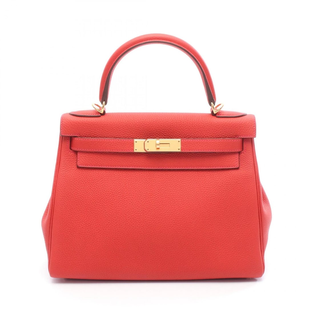 HERMES KELLY 28 HANDBAG INSIDE STITCHED T TOGO: HERMES Kelly 28 Handbag inside stitched T Togo Brand: HERMES Type: Handbag Material: Togo leather × leather × Togo leather Color: Vermillon / Red??ish colors Size: (H:8.3" x W:11.0" x D:4.3") Acce