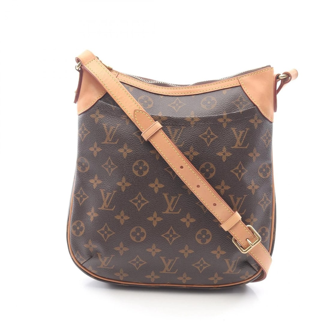 LOUIS VUITTON ODEON PM CROSSBODY SHOULDER BAG: LOUIS VUITTON Odeon PM Crossbody Shoulder Bag Brand: LOUIS VUITTON Type: Shoulder Bag Material: Monogram × PVC coated canvas × leather Color: Brown??ish colors Size: (H:10.6" x W:9.8" x D:1.6") Ac