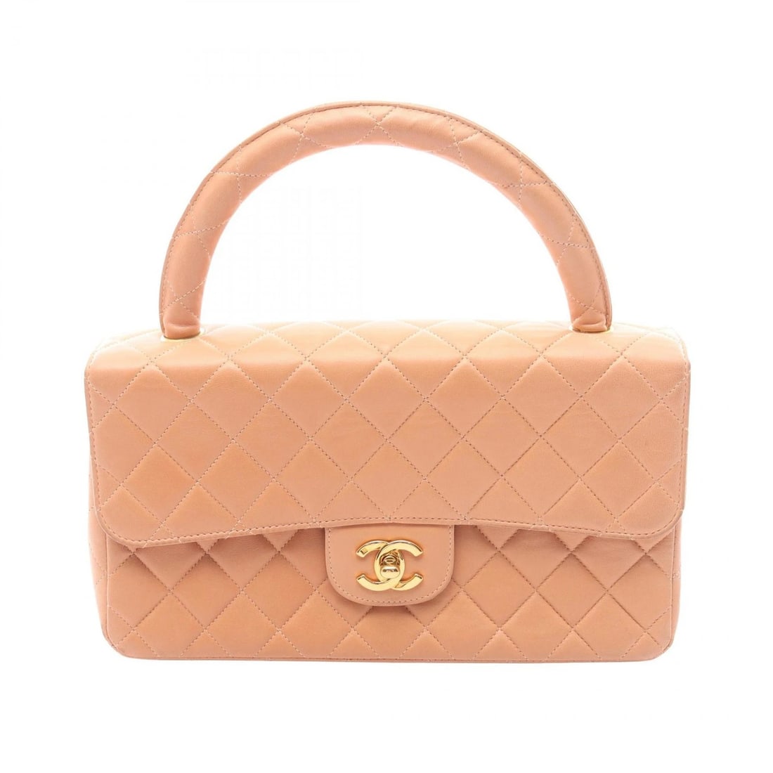 CHANEL MATELASSE PARENT-CHILD HANDBAG LAMBSKIN: CHANEL Matelasse Parent-Child Handbag Lambskin Brand: CHANEL Type: Handbag Material: Lambskin (sheep leather) Color: Orange??ish colors Size: (H:5.5" x W:10.2" x D:2.6") Accessories: None Accessories