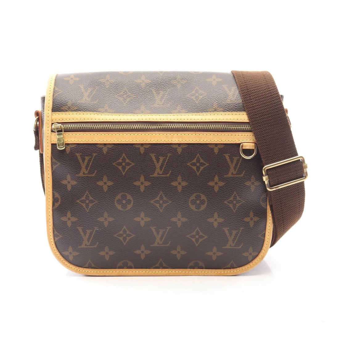 LOUIS VUITTON MESSENGER PM BOSPHORE SHOULDER BAG: LOUIS VUITTON Messenger PM Bosphore Shoulder Bag Brand: LOUIS VUITTON Type: Shoulder Bag Material: Monogram × PVC coated canvas × leather Color: Brown??ish colors Size: (H:9.1" x W:9.4" x D:2.8")