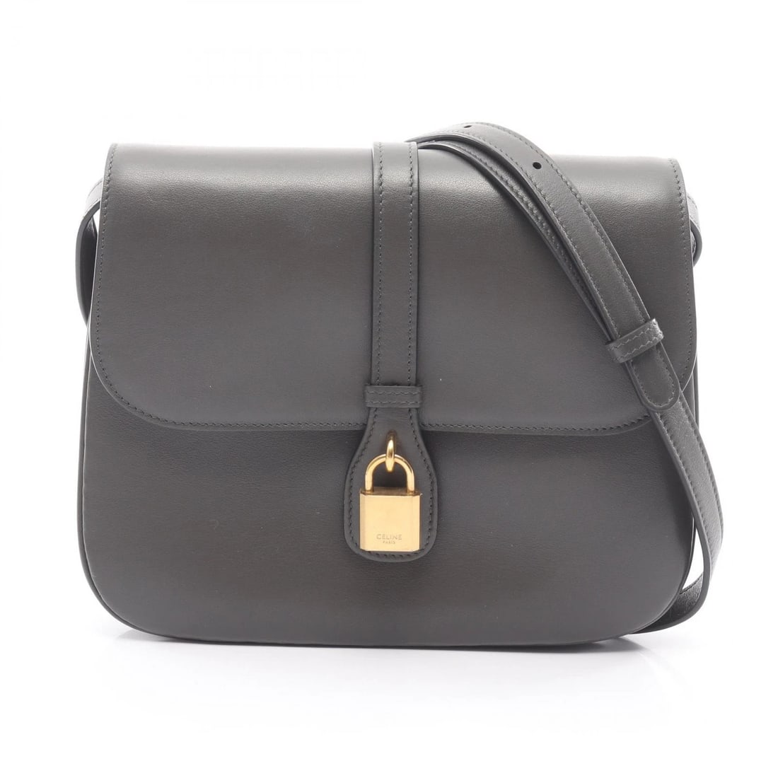 CELINE MEDIUM TABOU CROSSBODY SHOULDER BAG: CELINE Medium Tabou Crossbody Shoulder Bag Brand: CELINE Type: Shoulder Bag Material: leather Color: Gray??ish colors Size: (H:7.5" x W:9.1" x D:2.0") Accessories: None Accessories Notice: