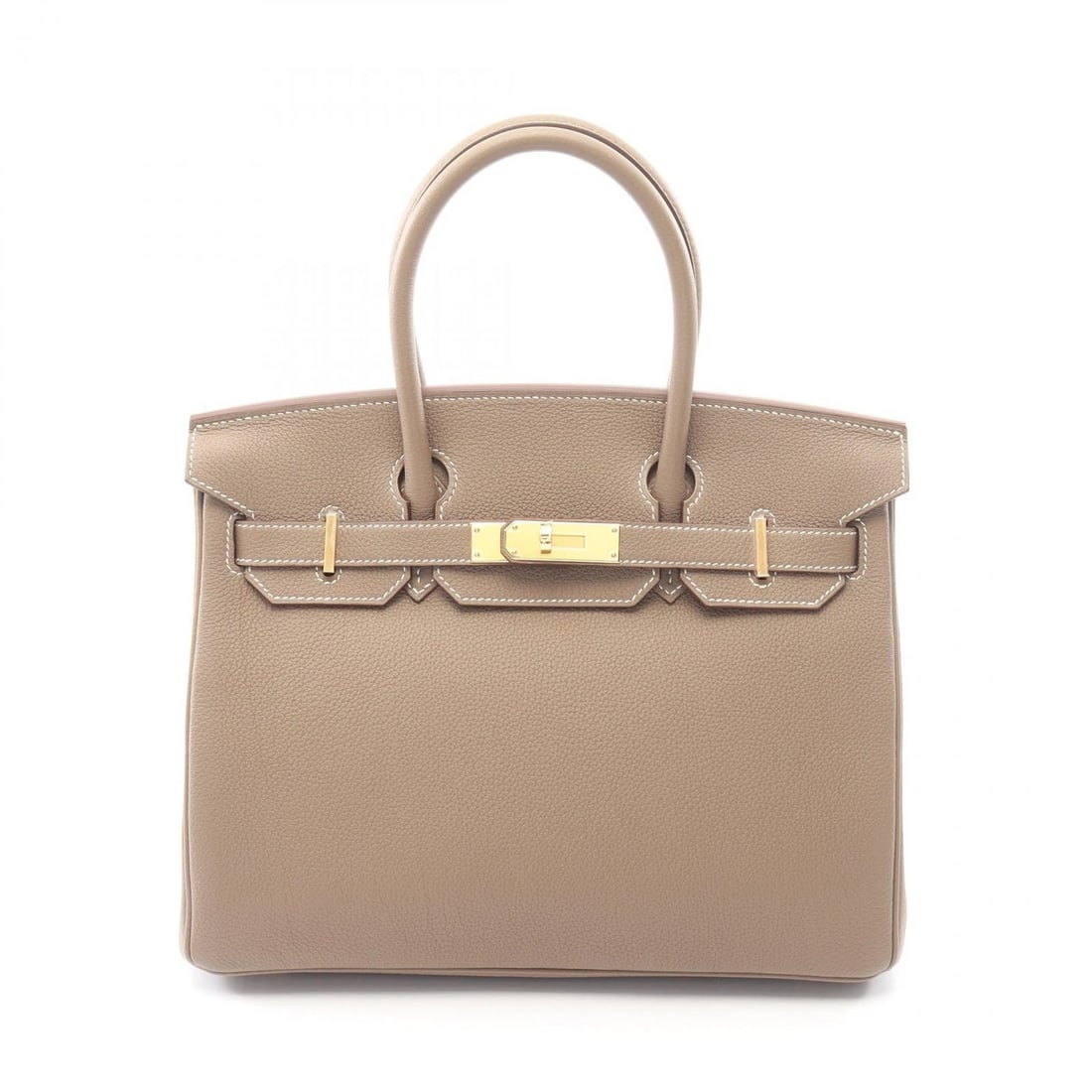 HERMES BIRKIN 30 HANDBAG K TOGO LEATHER ETOUPE GREY: HERMES Birkin 30 Handbag K Togo leather Etoupe Grey Brand: HERMES Type: Handbag Material: Togo leather × leather × Togo leather Color: Etoupe Grey / Beige??ish colors Size: (H:9.4" x W:11.8" x D:5.9