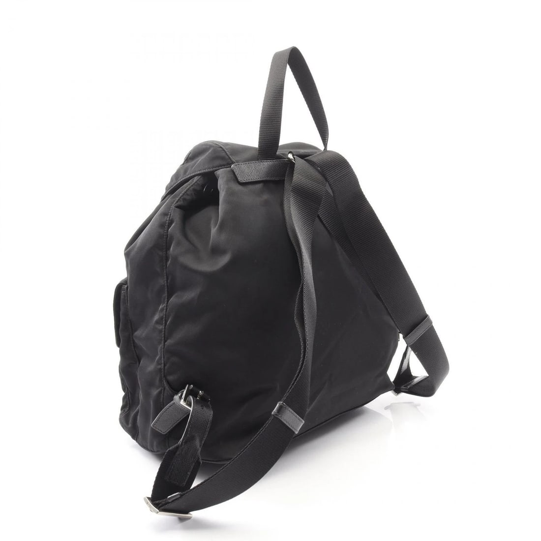 PRADA VELA TRIANGLE LOGO BACKPACK - 2