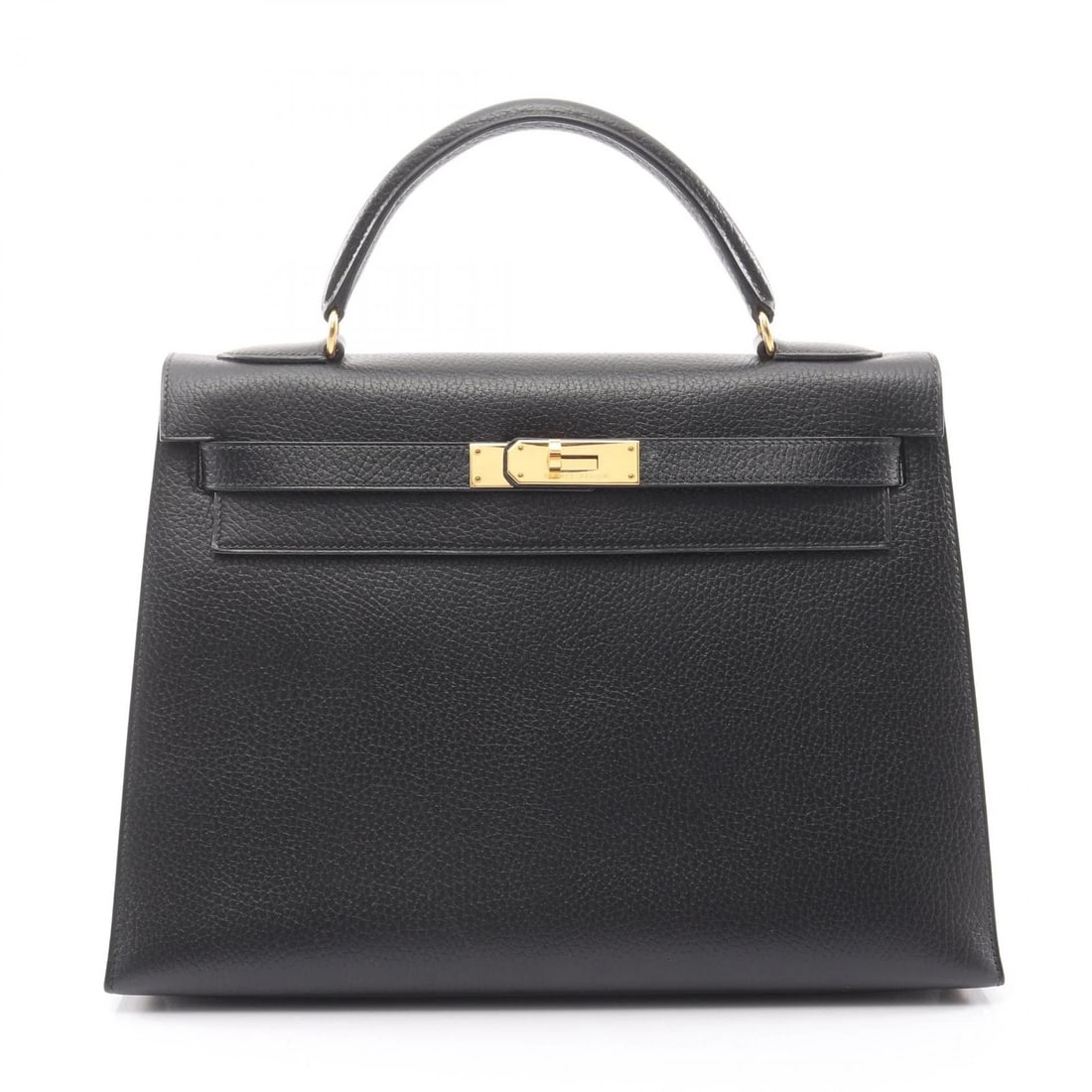 HERMES KELLY 32 HANDBAG X OUTSIDE STITCHED: HERMES Kelly 32 Handbag X outside stitched Brand: HERMES Type: Handbag Material: Ardennes leather × leather × Ardennes leather Color: Noir Black / Black??ish colors Size: (H:9.1" x W:12.6" x