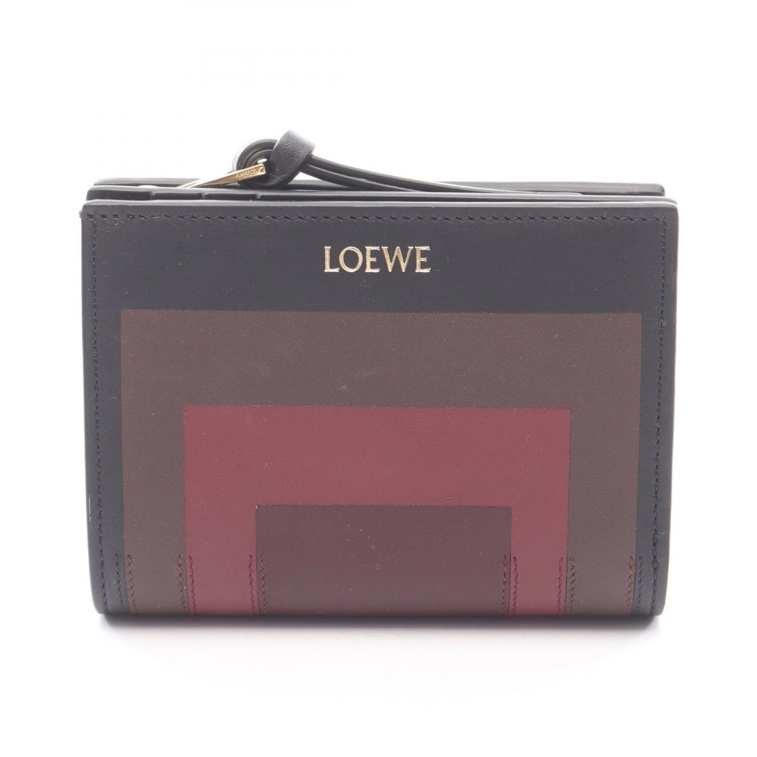 LOEWE X ALBERS BI-FOLD WALLET: LOEWE x Albers Bi-fold wallet Brand: LOEWE Type: Bi-fold wallet Material: leather Color: Black??ish colors × Multicolor??ish colors Size: (H:3.3" x W:4.5"x D:1.2) Accessories: None Accesso