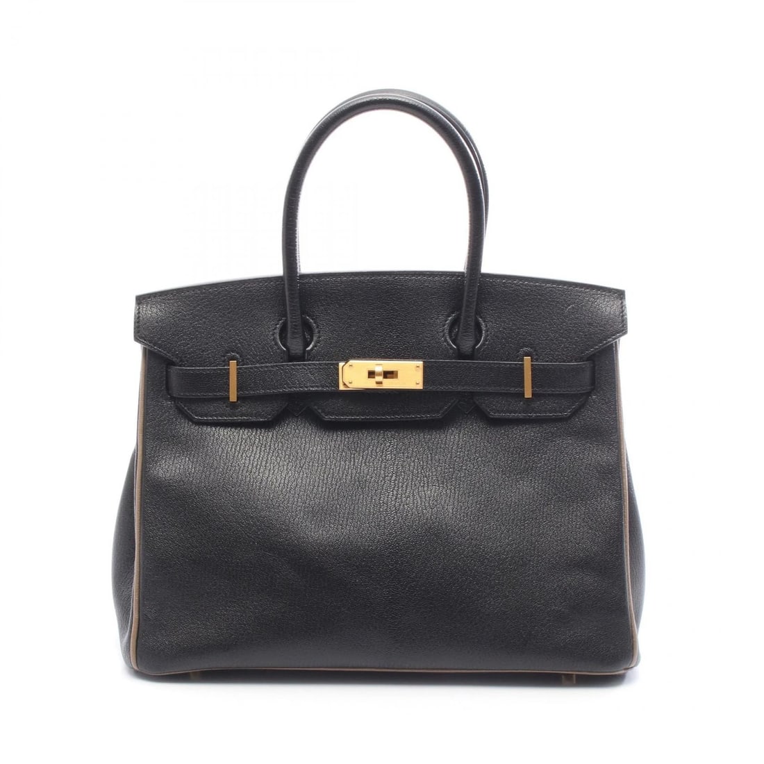 HERMES BIRKIN 30 VERSO HANDBAG CHEVRE BLACK: HERMES Birkin 30 Verso Handbag Chevre Black Brand: HERMES Type: Handbag Material: Chevre × Chevre Color: Black??ish colors × Gray??ish colors Size: (H:9.4" x W:11.8" x D:5.9") Accessories: None