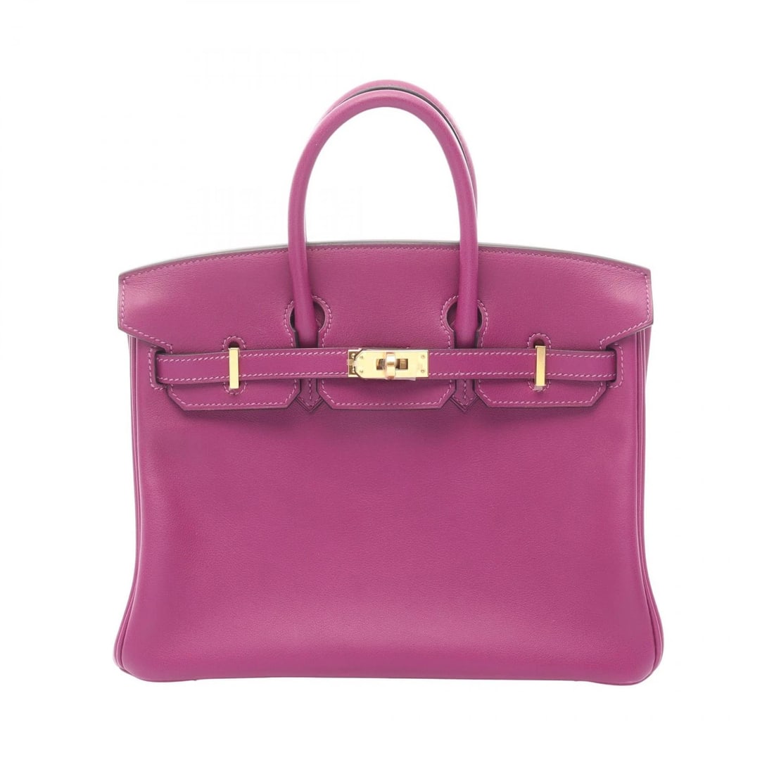 HERMES BIRKIN 25 HANDBAG SWIFT LEATHER PURPLE: HERMES Birkin 25 Handbag Swift leather Purple Brand: HERMES Type: Handbag Material: Vaux Swift leather × leather Color: Anemone / Purple??ish colors Size: (H:7.9" x W:9.8" x D:5.1") Accessories: N