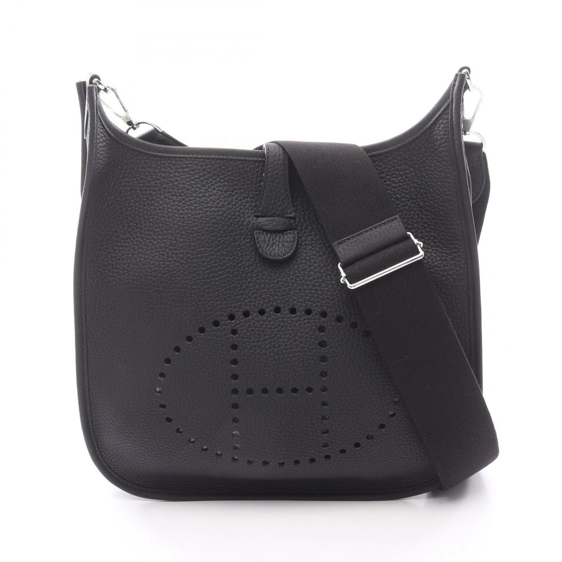 HERMES EVELYNE 3 PM SHOULDER CROSSBODY BAG: HERMES Evelyne 3 PM Shoulder crossbody Bag Brand: HERMES Type: Shoulder Bag Material: Taurillon Clemence × Taurillon Clemence Color: Black??ish colors Size: (H:10.4" x W:11.0" x D:2.8") Accessorie