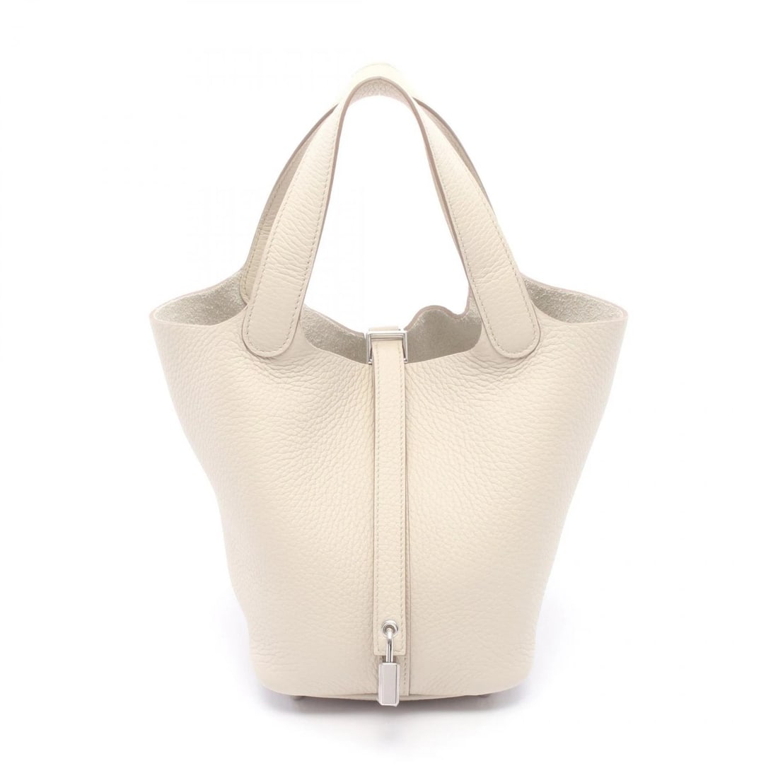 HERMES PICOTIN LOCK PM TOTE HANDBAG: HERMES Picotin Lock PM tote Handbag Brand: HERMES Type: Handbag Material: Taurillon Clemence × leather × Taurillon Clemence Color: Beton / Beige??ish colors Size: (H:7.3" x W:7.5" x D:5.3") Access